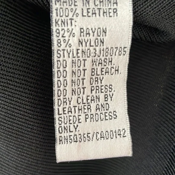 Vintage Nygard Leather and Rayon jacket SIZE M - Picture 6 of 8